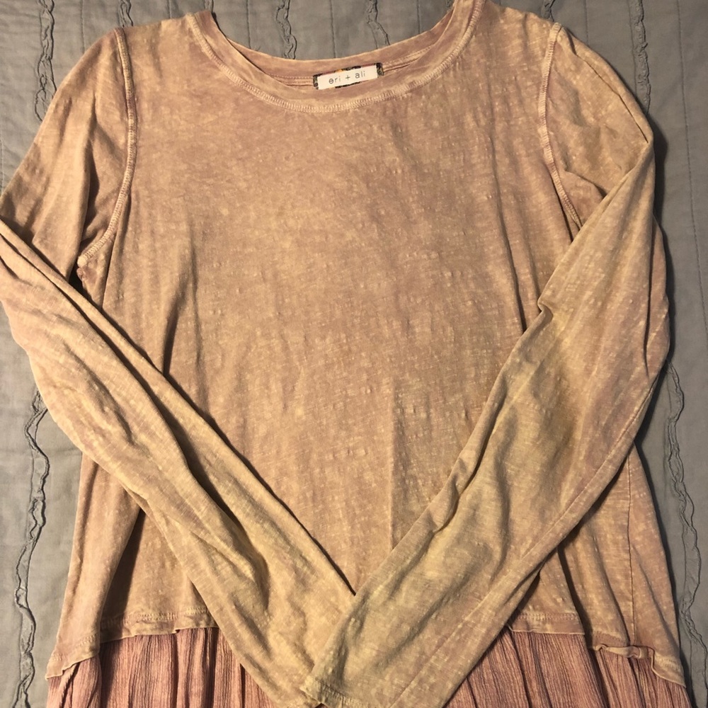 Eri + Ali Long Sleeve Peplum Top